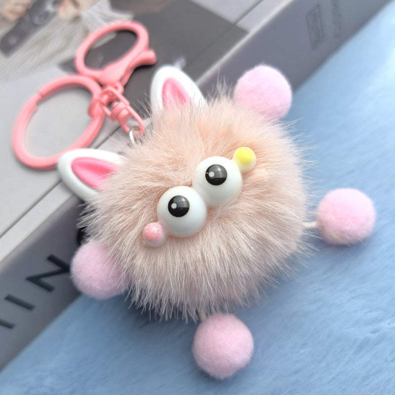 Wholesale 10pcs Ear Elf Plush Cartoon Cute Keychain